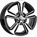 K&K КС777 (Solaris II) 6x15/4x100 D54.1 ET46 Алмаз чёрный