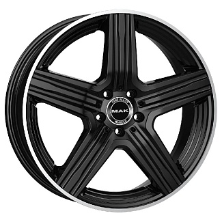 MAK Lewis 9,0x18 5/112 ET42 d-66,6 Gloss Black Mirror Ring (F9080EWGL42WS3X) - интернет-магазин "Протектор"