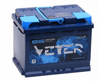 Аккумуляторная батарея VETER 66 пр 242*175*190 680