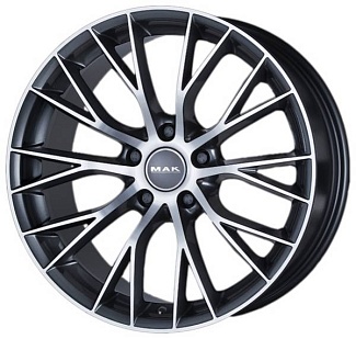 MAK Munchen 9,5x20 5/112 ET35 d-76 Gun Met-Mirror Face (F9520MUQM35W) - интернет-магазин "Протектор"