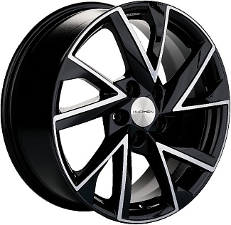 Khomen Wheels KHW1714 7.0/R17 5*108 ET40 d60.1 Black-FP - интернет-магазин "Протектор"
