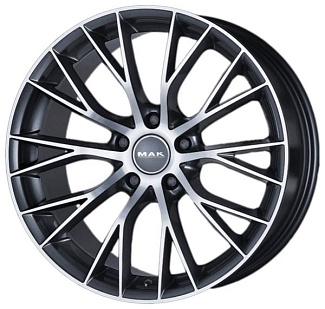 MAK Munchen 8,0x18 5/120 ET34 d-72,6 Gun Met-Mirror Face (F8080MUQM34I4B) - интернет-магазин "Протектор"