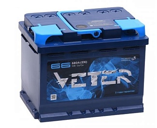 Аккумуляторная батарея VETER 66 обр L2 242x175x190 680